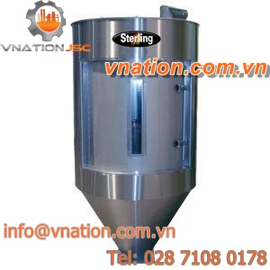 feed hopper / for pellets / for plastics / with dryer
