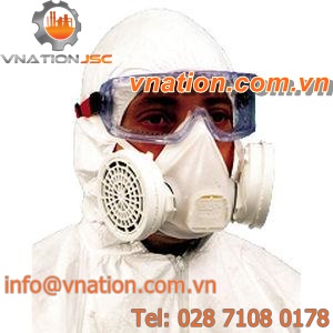 respiratory half-mask / two-filter / disposable / light-weight