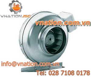 centrifugal fan / compact / for circular ducts / warming