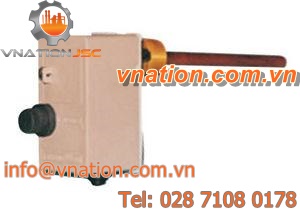 liquid dilation thermostat / manual reset / wall-mount