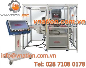 pad printing machine with hermetic ink cup / for coins / 360? swivel