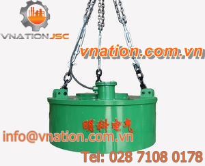 electromagnetic separator / particle / for mineral ore / circular