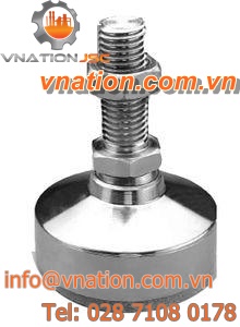 machine foot / anti-vibration / leveling / steel