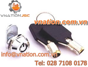 cam lock / cabinet / miniature / brass