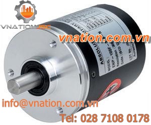 absolute rotary encoder / solid-shaft / metal