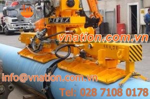 pipe vacuum lifting device / high-capacity / horizontal / electric