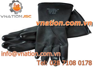 laboratory gloves / chemical protection / rubber
