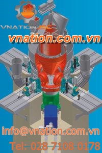 roller mill / for cement / vertical