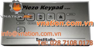 panel-mount keypad / metal / piezoelectric
