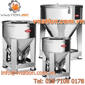 stainless steel IBC container / for powders and granulates / storage