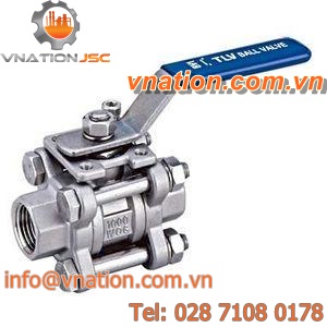 ball valve / manual / control / for steam