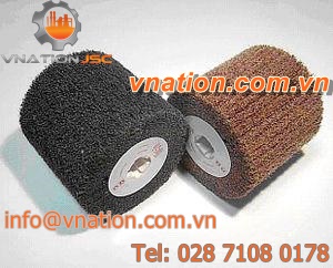 cylindrical brush / abrasive / cleaning / deburring