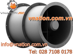 axial fan / for air circulation / ventilation / belt-driven
