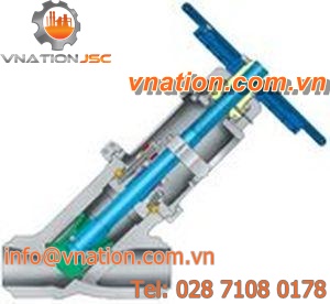 globe valve / manual / angle seat / expansion