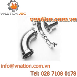 compression fitting / elbow / stainless steel