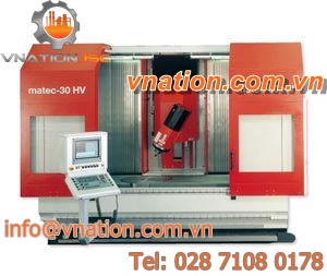 CNC machining center / 4-axis / swiveling-spindle / traveling-column