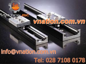 skate wheel linear guide / track / high moving speeds / aluminum