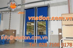 horizontal roll-up doors / exterior / industrial / PVC