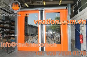 horizontal roll-up doors / for the food industry / industrial / high-speed