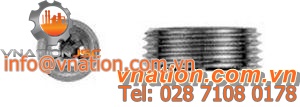 cylindrical plug / headless / conical thread / metal