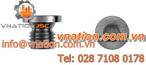 round plug / cylindrical / threaded / male