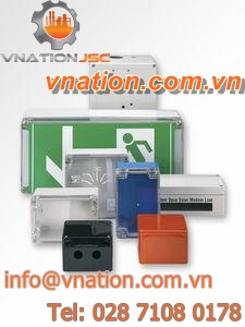 stainless steel enclosure / with transparent cover / not specified