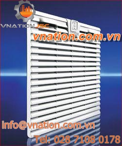plastic ventilation grill / with dust filter