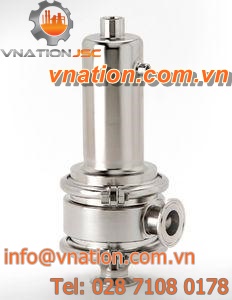 diaphragm valve / pneumatic / pressure reducing / for steam