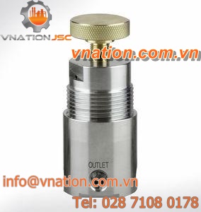 gas pressure regulator / piston / single-stage / stainless steel
