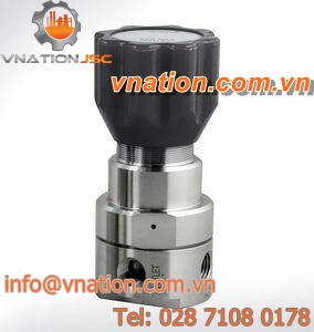 liquid pressure regulator / membrane / single-stage / stainless steel