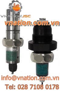 impeller flow meter / for liquids / in-line / PVC