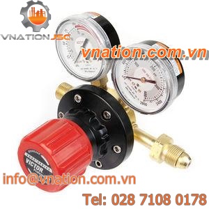 gas pressure regulator / acetylene / membrane / single-stage