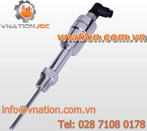 Pt100 temperature sensor / IP67 / flange / stainless steel