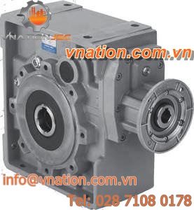 bevel gear reducer / hollow-shaft / for shafts