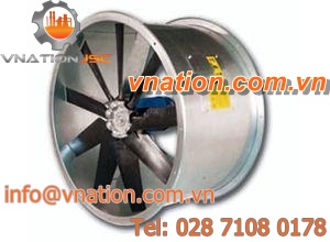 axial fan / ventilation / for circular ducts / industrial