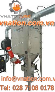 pneumatic backblowing dust collector / compact / for explosive dust