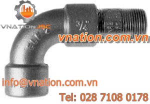 threaded fitting / elbow / light alloy