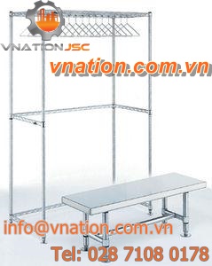 two floor storage shelving / for garment