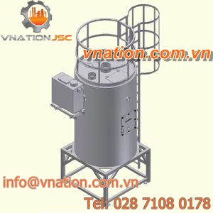 pellet tank / drying / aluminum / vertical
