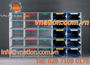 single-sided shelving / for mail sorting / adjustable
