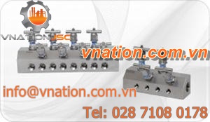 stainless steel manifold / rotary / multi-channel