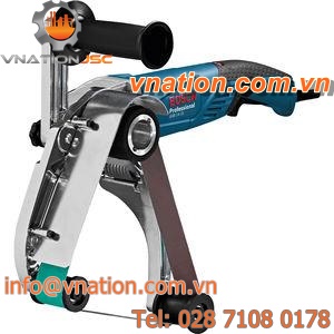 belt sander / electric / for tubes / high-performance