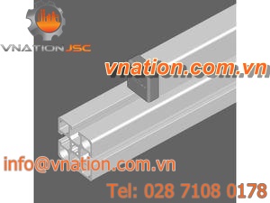 non-threaded end cap / ABS / for profile ends