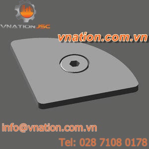 non-threaded end cap / aluminum