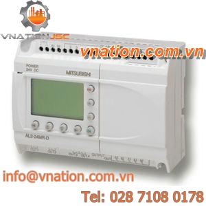 DIN rail PLC / fieldbus / with expandable I/O card / I/O