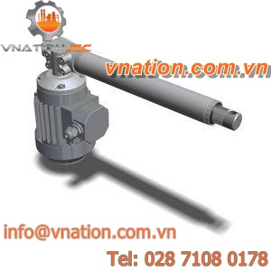 linear actuator / electric / worm gear / steel