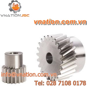 helical-toothed master gear / straight-toothed / small bore / hub