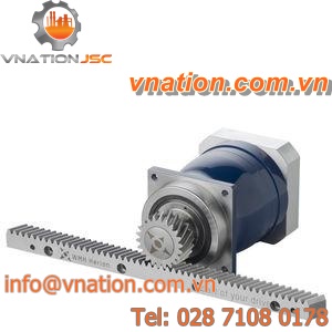 planetary gear reducer / coaxial / for rack and roller pinion drive / low-backlash
