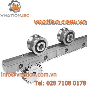 compact linear guide / rack-and-pinion