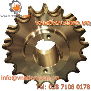 straight-toothed sprocket wheel / hub / for chain / custom-made